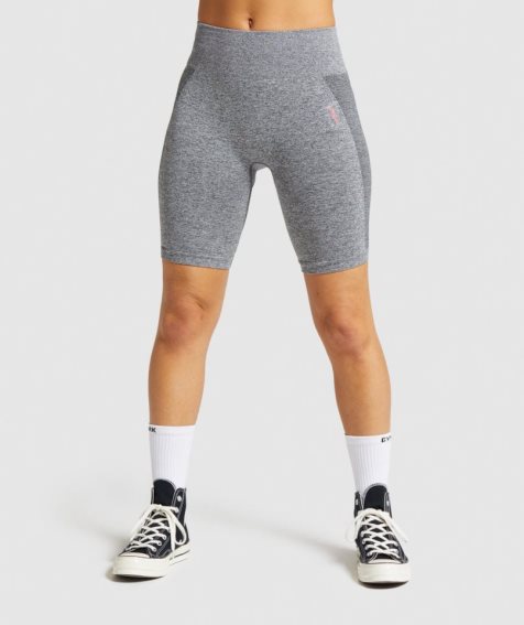 Women's Gymshark Flex Cycling Shorts Grey | CA 6NA083